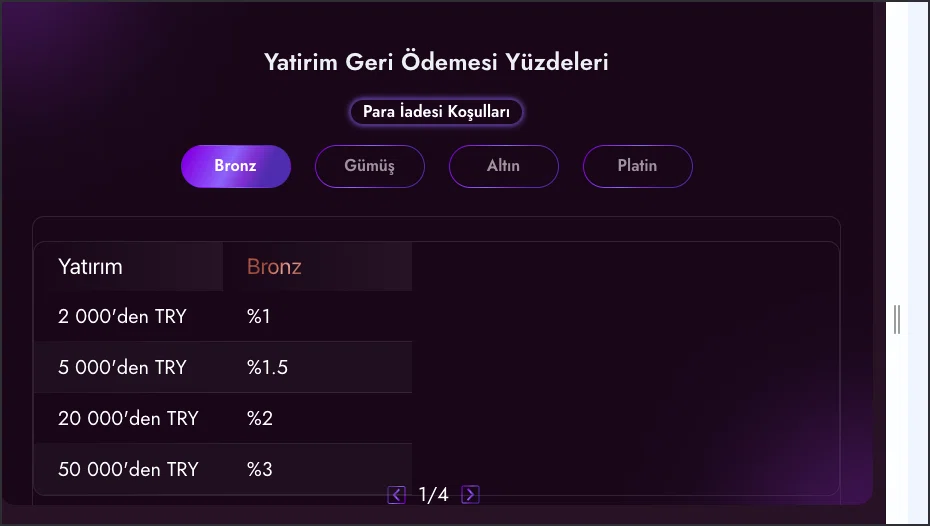Lüks Casino kişiselleştirilmiş bonus teklifi yüzde oranı görseli