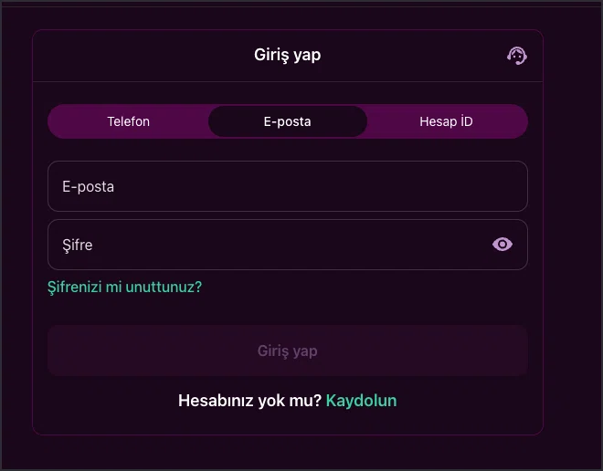 Lüks Casino hesap doğrulama ekranı
